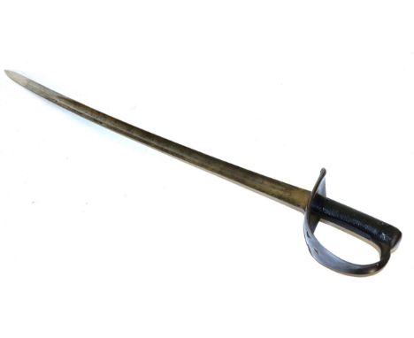 A British 1890 Pattern Cavalry Trooper's Sword to the 7th Hussars by D B Mole & Son, Birimingham, the 85cm single edge fuller