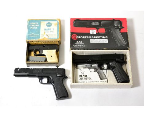 PURCHASER MUST BE 18 YEARS OF AGE OR OVER A Sportsmarketing Model G.10 .177 Calibre BB pistol, No.01233636, original box; a D