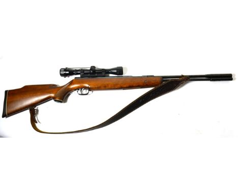 PURCHASER MUST BE 18 YEARS OF AGE OR OVER A Weihrauch HW 77 K Venom Air Rifle, .22 calibre, the blued steel barrel stamped Hu