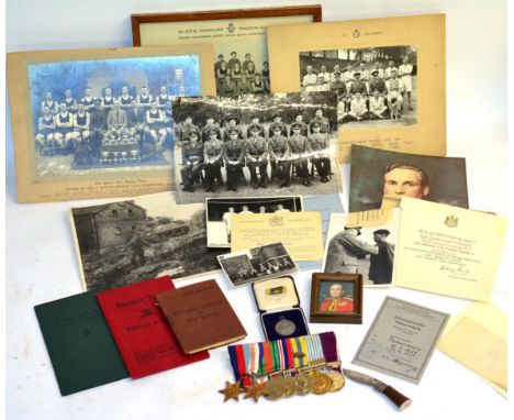 A Second World War / Korea Medal Group, to 406164 W.O.CL.2.F.BIRCHALL.5.D.G. (sometime 418970 Lieut. Q.M. R.A.C. (Att.5.D.G.)