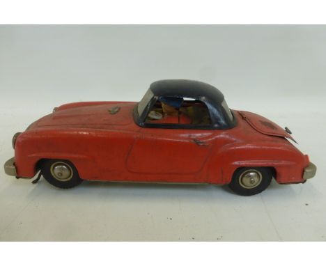 A Gama West German tinplate model of a 1950s Mercedes.