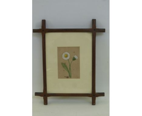 Victoria (Princess Royal, third child of Edward VII 1868-1935) watercolour sketch of daisies, signed and dated Victoria 1878,