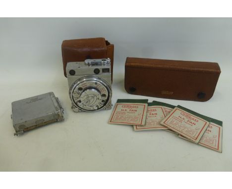 A 1930s Le Coultre Co. Compass camera No. 2401 designed by Noel Pemberton-Billing, probably for use by spies, complete with l