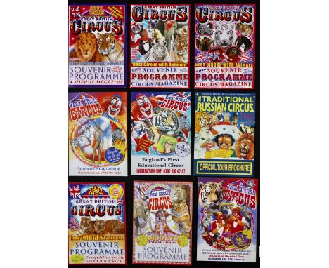 Great British Circus – programmes. DVD, CD, video and model truck (14)
