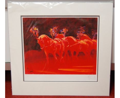 A collection of eight limited edition prints relating to the circus and fairgrounds, to include Malcolm Coward SEA, (b1949), 
