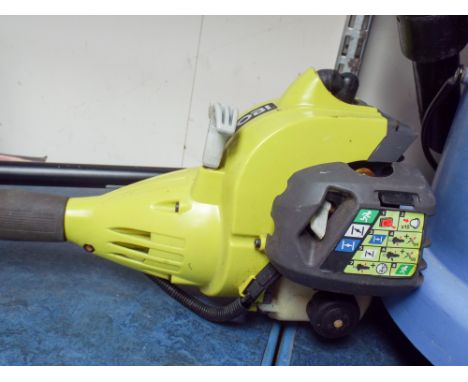 A Ryobi petrol engine strimmer 