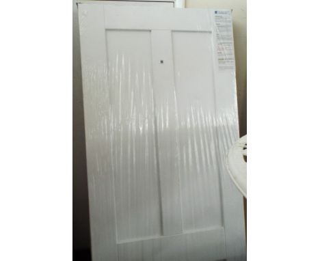 A new four panel internal fire door 