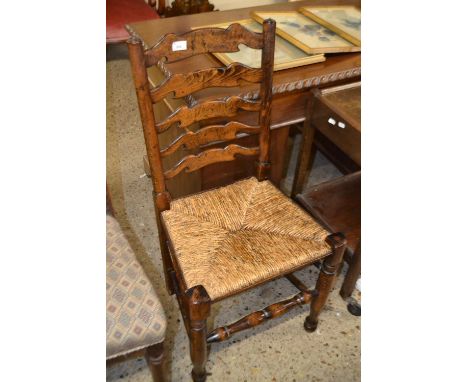 Rush seated ladder back kitchen chair