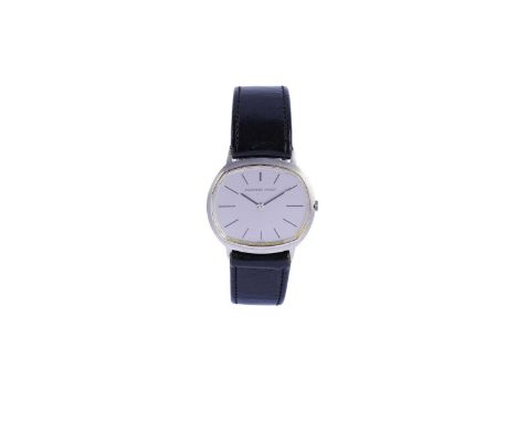 Audemars Piguet (AP): an 18ct white gold cased lady's wristwatch, the silvered baton dial fitted 17-jewel manual wind movemen