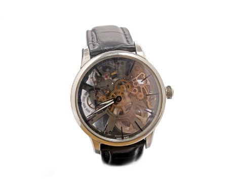 Maurice Lacroix Masterpiece: a stainless steel cased wristwatch, ref MP7138, serial no. A077xxx, circa 2011, the signed skele