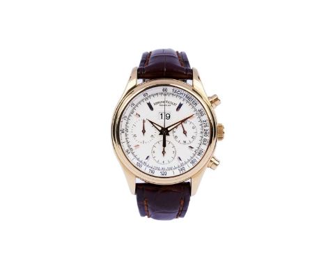 Armand Nicolet, Tramelan: an 18ct rose gold cased automatic chronograph wristwatch, ref. AN 7148-A-P914, serial no. 343xx, th