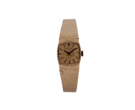 Bueche Girod: a 9ct yellow gold lady's cocktail watch, the gilt baton dial fitted 17-jewel manual wind movement, the case 18m