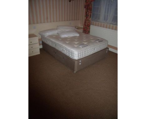 The bedroom contents of room 55, comprising of double bed, pair of bedside cabinets, two chairs, luggage rack, fitted furnitu