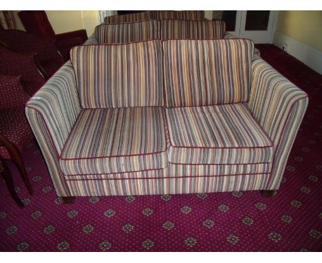 Two seat stripped sofa 