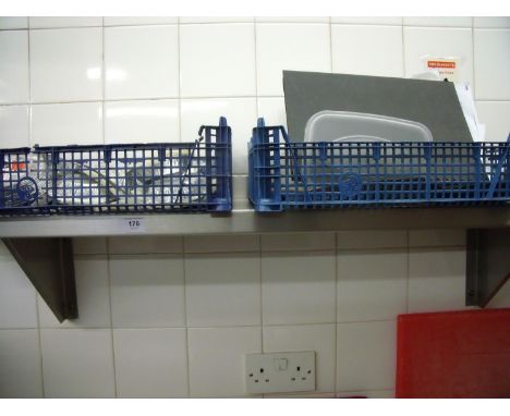 Commercial kitchen stainless steel wall shelf (width 213cm) 