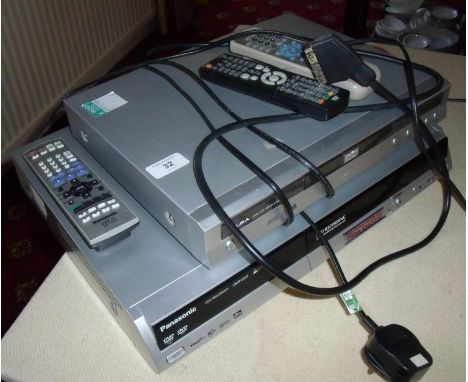 Alba DVD player and a Panasonic DVD player/recorder (2) 