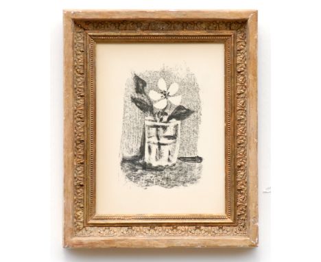 PABLO PICASSO (Spanish, 1881-1973), 'Fleurs dans une Verre', original lithograph, limited edition 2000, 1950, printed by Mour