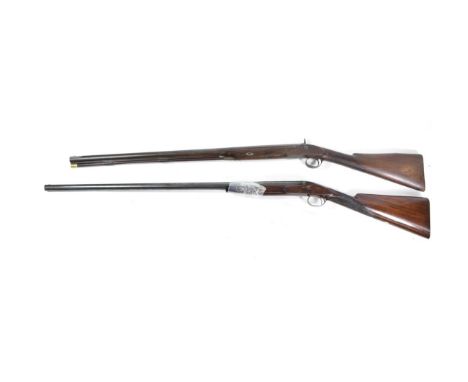 A 19th Century Single Barrel Percussion Sporting Gun by Westley Richards, the 82.5cm steel barrel octagonal at the breech, wi