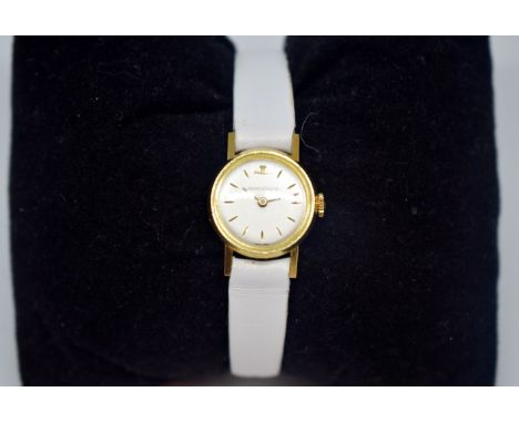 JAEGER LECOULTRE. Vintage ladies' collection watch (1960s), 18 ct gold case, original mechanism, original winding crown in go