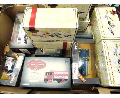 ASSORTED DIECAST MODEL VEHICLES  comprising five Corgi 'Vintage Glory'; two Corgi Classics; and six Matchbox Collectibles mod