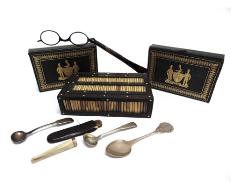 ASSORTED COLLECTABLES  comprising a C. &amp; J. Clark Ltd, Street, commemorative silver teaspoon; two other silver spoons; a 
