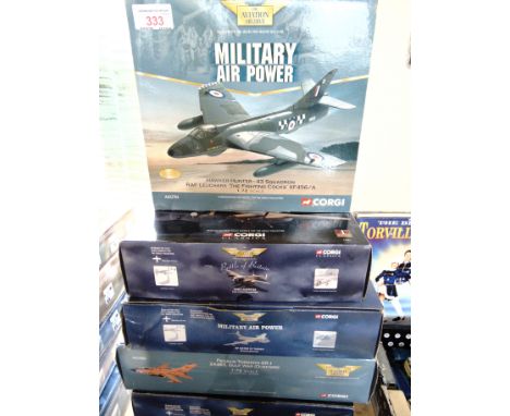 SIX CORGI 'AVIATION ARCHIVE' MODEL AIRCRAFT  in 1/72 (2) and 1/144 (4) scale, comprising a No.AA33602, Panavia Tornado GR.1 Z