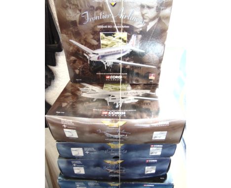 FIVE 1/144 SCALE CORGI 'AVIATION ARCHIVE' MODEL AIRCRAFT  comprising a No.47301, Avro Lancaster 'Battle of Britain Memorial F