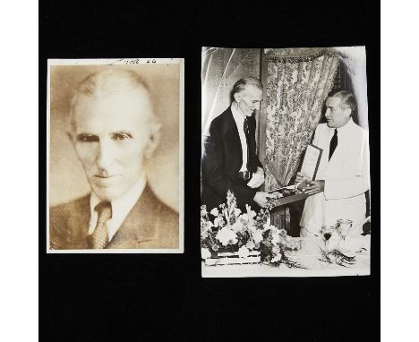 Group of two gelatin silver prints and original vintage photographic reproductions from the archives of the Star Tribune of t