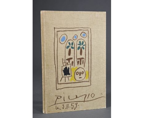 Picasso, Pablo (1881-1973) "Carnet de la Californie" 1959/1960, 24 (6 farbige) lithographische Tafeln auf 13 unnum. Blättern 