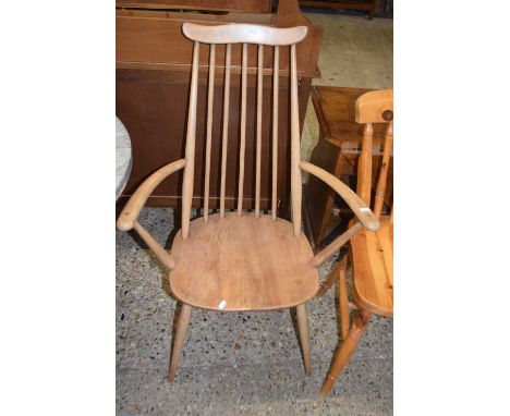 Vintage Ercol stick back carver chair