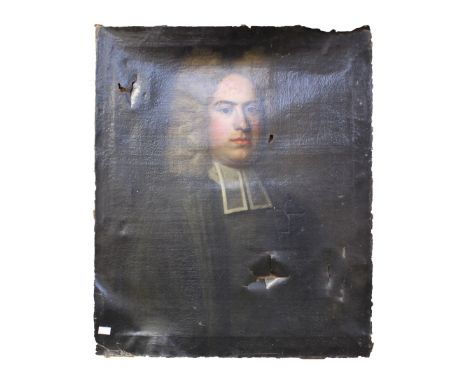 An oil on canvas portrait of a gentlemen 
