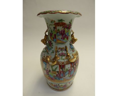 A canton famille rose vase 