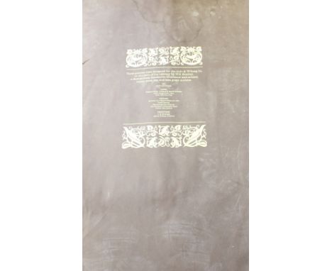 An Ault and Wiborg Co 1977 hand painted calendar, limited edition of 1018 