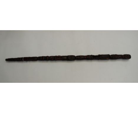 Folk Art walking stick, 19th century