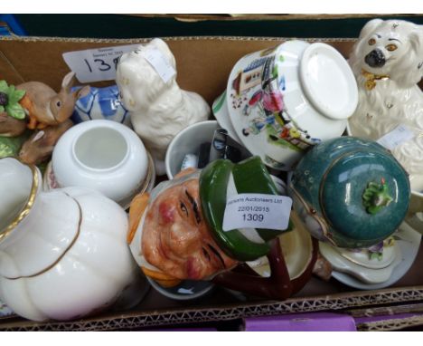 Toby jugs, fireside Spaniels (Royal Doulton) Spode, Royal Crown Derby, etc, commemoratives, parcel lot 