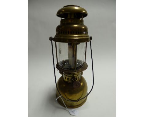 A 19th Century hurricane lamp, Petromex Germany 