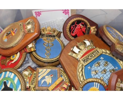 A number of Royal Navy ships plaques- alphabetically M (17)