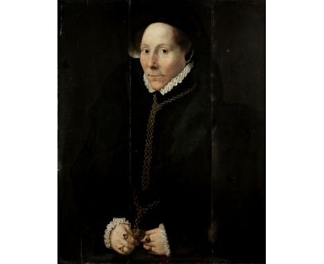 Follower of Willem Key (Breda circa 1515-1568 Antwerp)Portrait of a lady, traditionally identified as Lady Elizabeth Audley, 