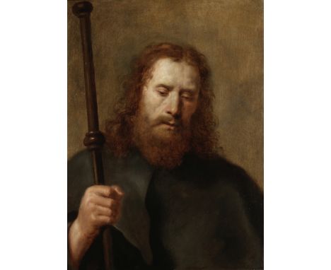 Follower of Rembrandt Harmensz. van Rijn (Leiden 1606-1669 Amsterdam)Saint James the Greater oil on panel, stamped with the h