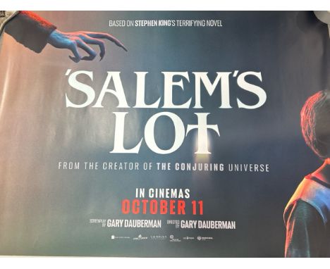 'Salem's Lot', Lewis Pullman, 2024 UK Quad film poster, 30" x 40", rolled / T13