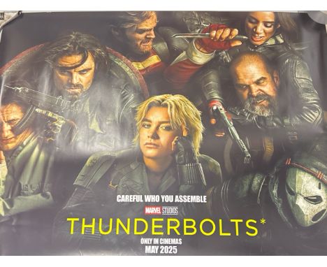 'Thunderbolts' Marvel Studios, Sebastian Stan, Florence Pugh, 2024 UK Quad teaser poster, 30" x 40", rolled / T13