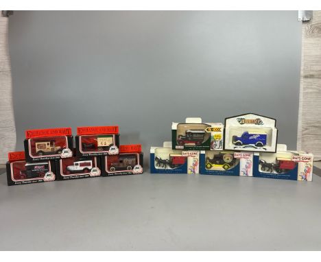 Ten assorted boxed model vehicles including Lledo 'Exchange and Mart' Days Gone / T7 