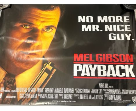 'Payback', Mel Gibson, 1999 UK Quad film poster, 30" x 40", rolled / T13