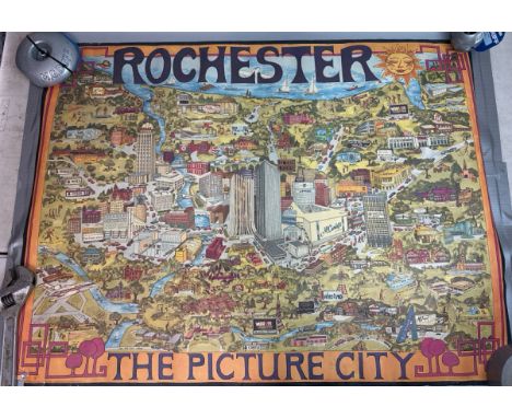 A 1972 'Rochester' (U.S.) 'The Picture City' poster, 98 x 74 cm, rolled / T13