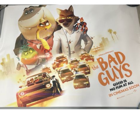 'Bad Guys' Dreamworks, 2021 UK Quad film poster, 30" x 40", rolled / T13
