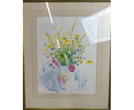 Greta Tomlinson (1927 - 2021), watercolour floral still life, signed in pencil 'Tomlinson 93', 33 x 43cm (Lot subject to VAT)