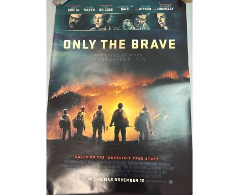 'Only the Brave', Josh Brolin, Jennifer Connelly, 2017, UK One Sheet film poster, 27" x 40", rolled / T13