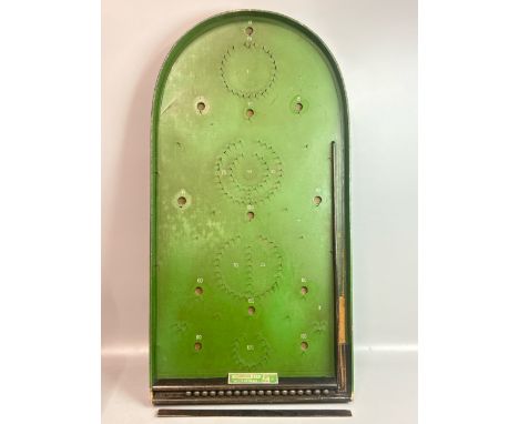 Corinthian Bagatelle game c1940's, with eighteen metal balls  / T10