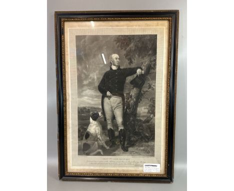 After Ramsay Richard Reinagle (1775 - 1862) framed engraving, portrait of Thomas William Coke 1st Earl of Leicester,  engrave