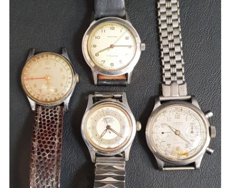FOUR VINTAGE GENTLEMEN'S WRISTWATCHESComprising Garrard, Libana Superior Incabloc, Roamer Shock Resistant 17 jewels and Oris 